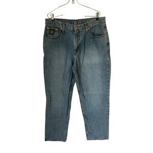 Cinch Men's Black Label Relaxed Fit Medium Stone Wash Jeans MB90633001 Sz 35X32